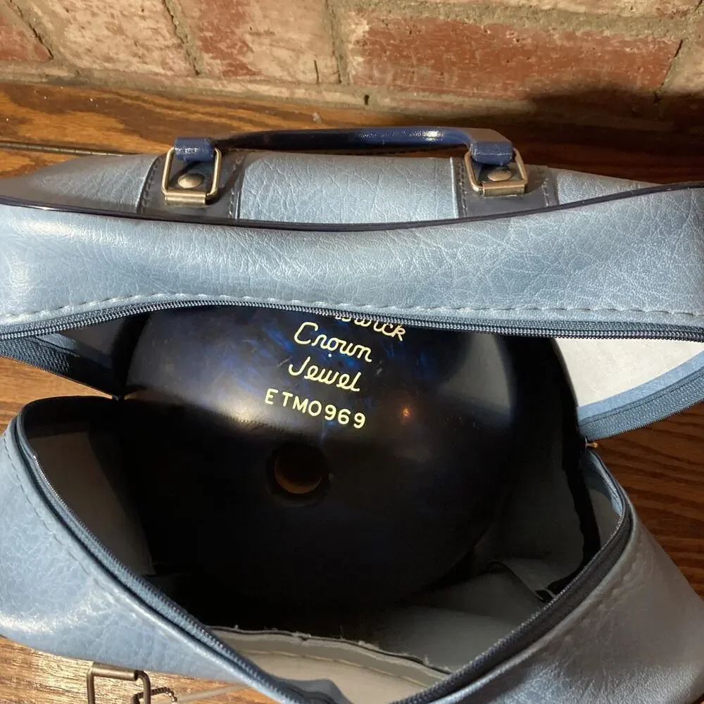 Brunswick bowling ball (Crown Jewel) and Brunswick bag vintage